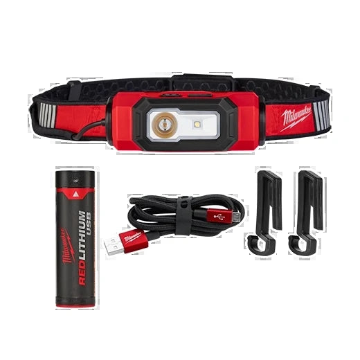 Milwaukee Tool 2116-21 USB Rechargeable BEACON Hard Hat Light, 1 EA