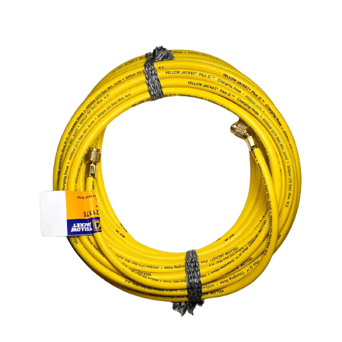 Yellow Jacket 21175 75", yellow, HAV standard fitting, PLUS II 1/4" charging hose