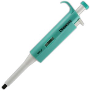Globe Scientific 3302-1000 Pipette Diamond Fixed Volume 1000uL (1mL) Light Green