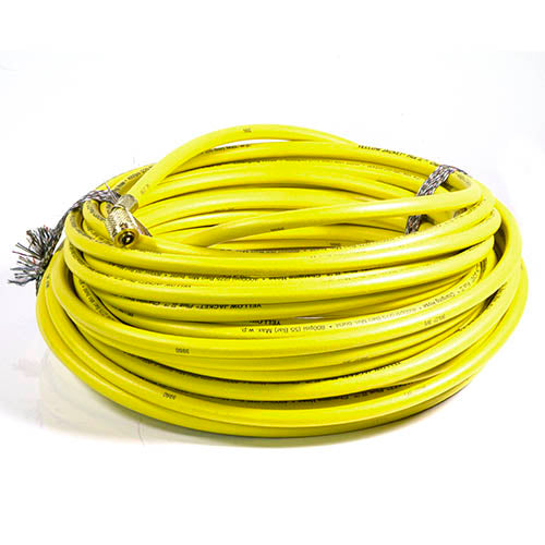 Yellow Jacket 21200 100", yellow, HAV standard fitting, PLUS II 1/4" charging hose