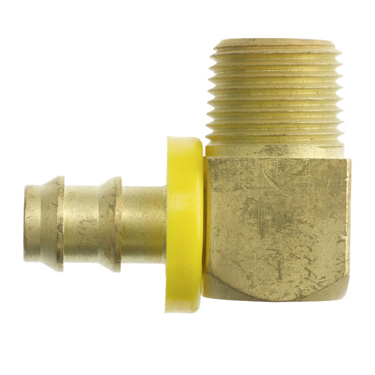 Brennan 2120-06-04-B 06Pl-04Mp 90 Elb Brass W/ Flange Washer
