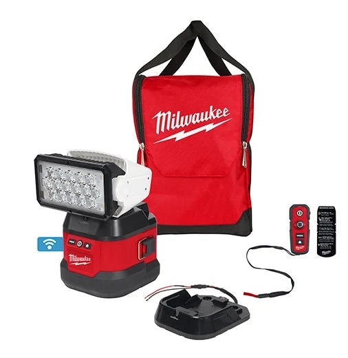 Milwaukee Tool 2123-20 M18 Utility Remote Control Search Light w/ Portable Base, 1 EA