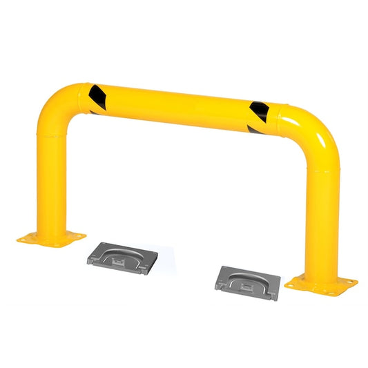 Vestil HPRO-RF-48-24-4 Steel Removable High Profile Rack Guard 48 In. x 24 In. Yellow
