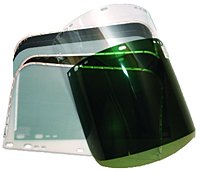 Dynaflux UV344-B-CL 9" x 15.5" Replacement Visor for Jackson Helmet - Banded Clear (Each)