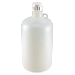 Globe Scientific 7058000 Bottle Narrow Mouth PP Bottle Attached PP Screw Cap 8 Litres (2 Gallons)