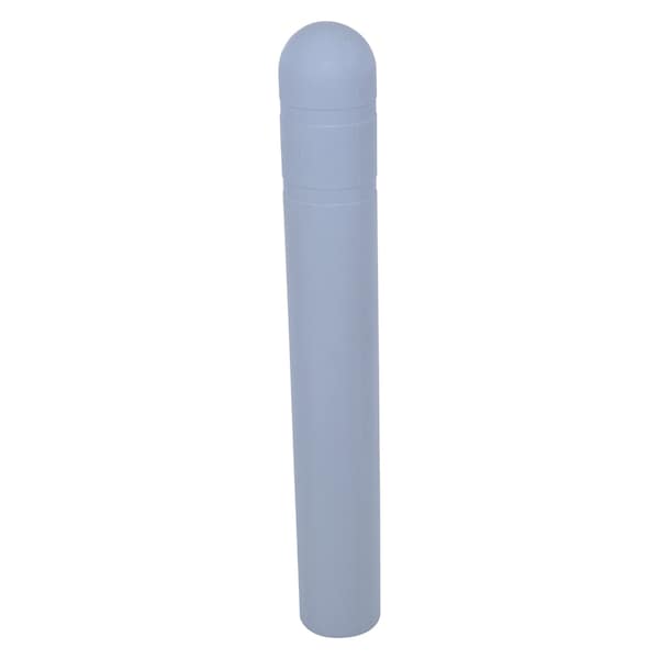 Vestil BPC-7-GY Low Density Polyethylene Bollard Post Cover 7-1/8 In. x 7-3/8 In. x 52 In. Gray