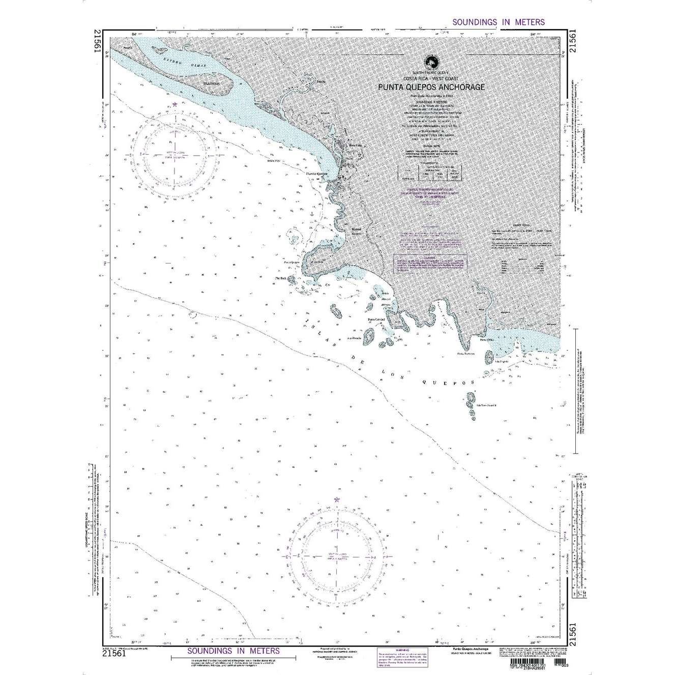 Paradise Clay NGA_21561 NGA Chart Punta Quepos Anchorage