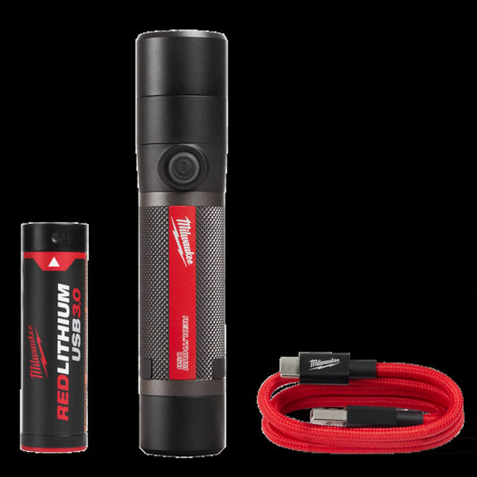 Milwaukee Tool 2160-21 USB Compact Flashlight (800L), 1 EA