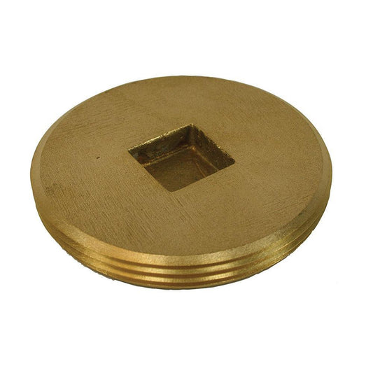 Jones Stephens P51400 4" Countersunk Brass Cleanout Plug