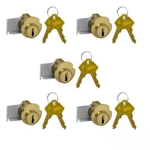 Mailboxes 2190-5 Standard Locks - Replacement for Salsbury Americana Mailbox Door with 2 Keys per Lock - 5 Pack