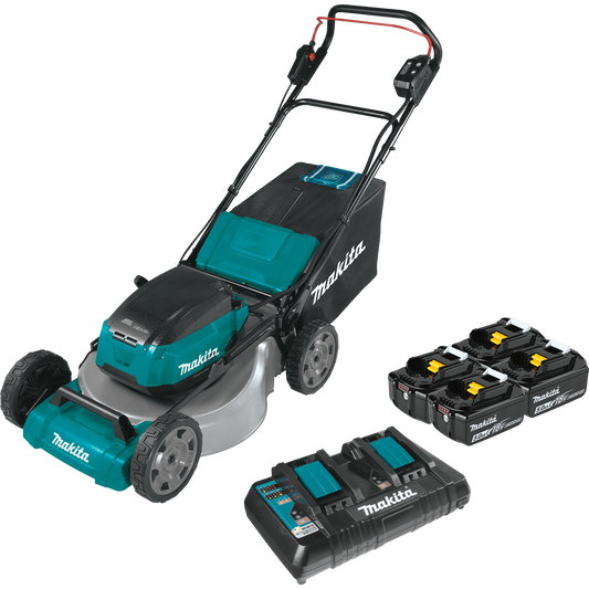 Makita XML07PT1 36V (18V X2) LXT® Brushless 21" Commercial Lawn Mower Kit with 4 Batteries (5.0Ah)