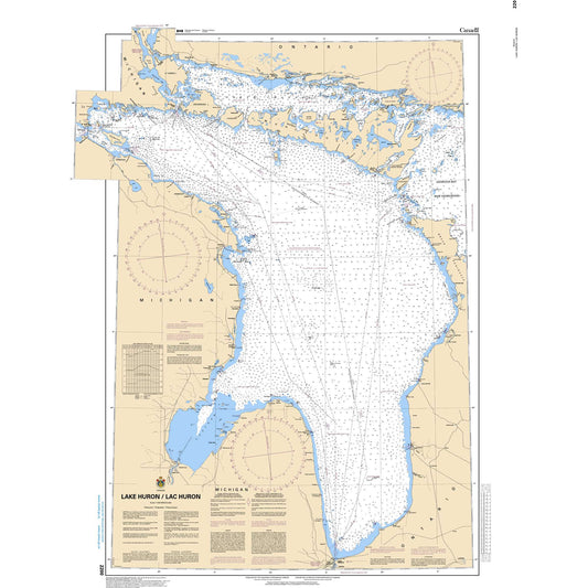 Paradise Clay CAN2200 CHS Chart Lake Huron/Lac Huron