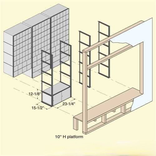 Mailboxes 2202 Salsbury Aluminum Mailbox - 2 Doors - Rack Ladder System