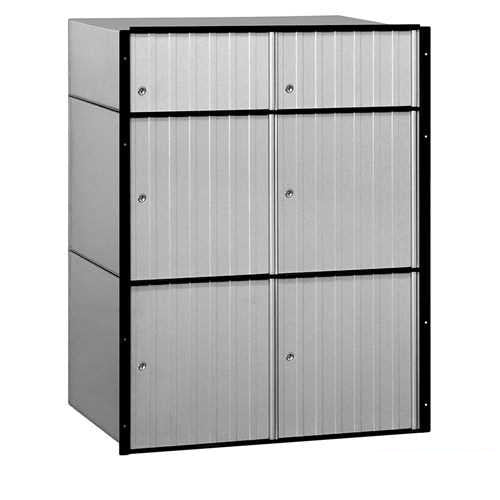 Mailboxes 2206 Salsbury Aluminum Mailbox - 6 Doors - Standard System