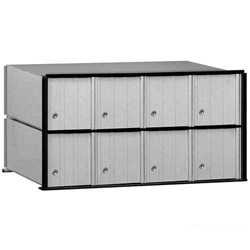 Mailboxes 2208 Salsbury Aluminum Mailbox - 8 Doors - Rack Ladder System