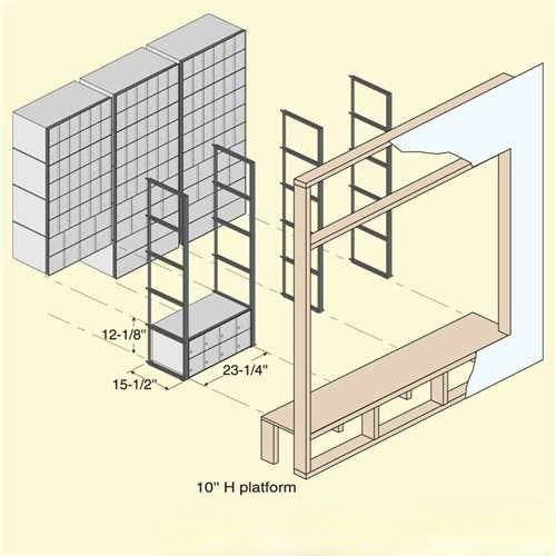 Mailboxes 2208 Salsbury Aluminum Mailbox - 8 Doors - Rack Ladder System