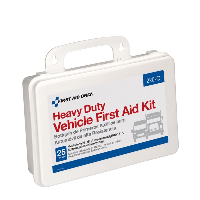 First Aid Only 220-O 25 Person Vehicle First Aid Kit, Plastic Case