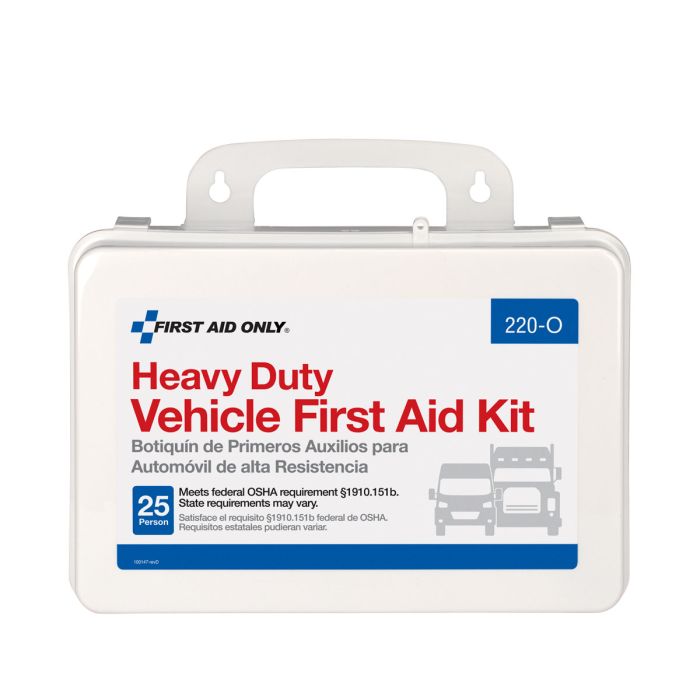 First Aid Only 220-O 25 Person Vehicle First Aid Kit, Plastic Case