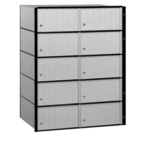 Mailboxes 2210 Salsbury Aluminum Mailbox - 10 Doors - Standard System