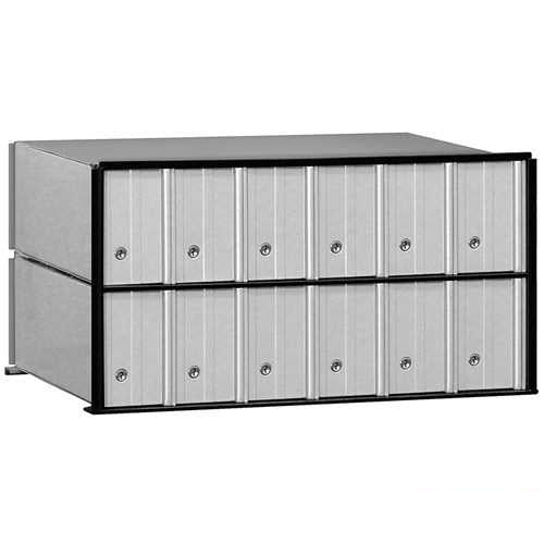 Mailboxes 2212 Salsbury Aluminum Mailbox - 12 Doors - Rack Ladder System