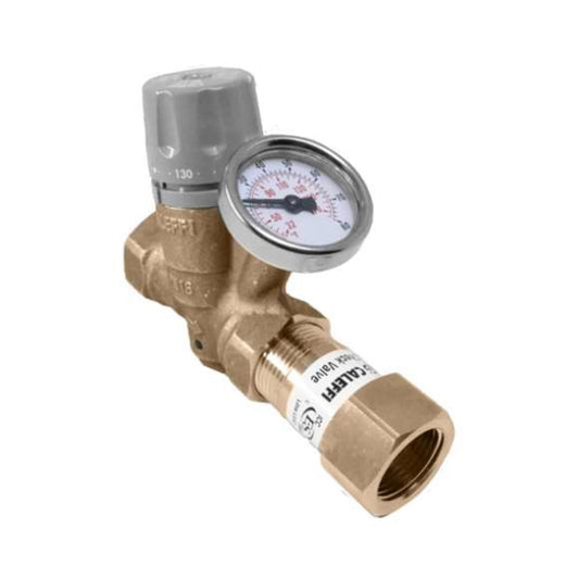 Caleffi 116451AC 106 ThermoSetter™Adjustable Thermal Balancing Valve 3/4" press unions, gauge, isolation valves