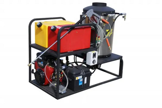 CAM Spray P01063 Skid Mount Diesel Fired Gas Powered 4 gpm, 4000 psi Hot Water Pressure Washer