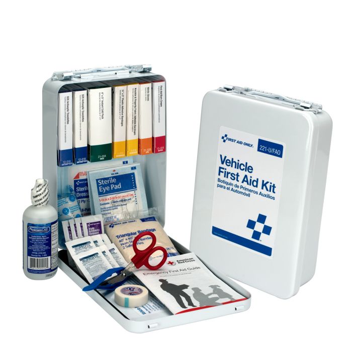 First Aid Only 221-U/FAO 25 Person Vehicle First Aid Kit, Metal Case