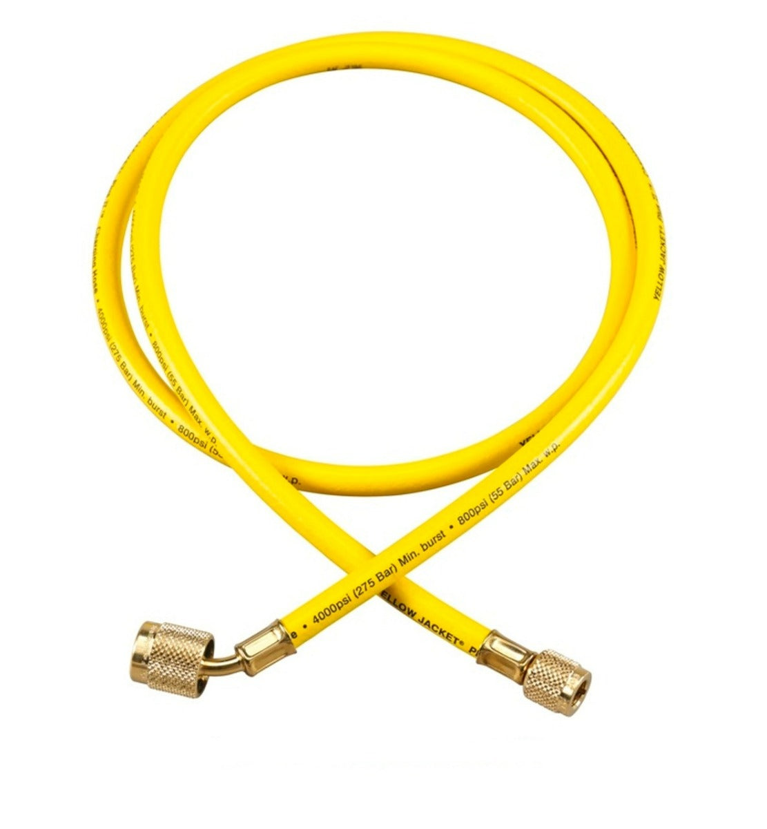 Yellow Jacket 22200 100", Yellow, PLUS II 1/4" hose with SealRight fitting