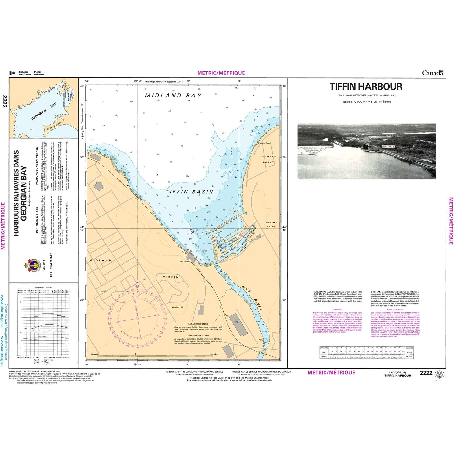 Paradise Clay CAN2222 CHS Chart Tiffin Harbour
