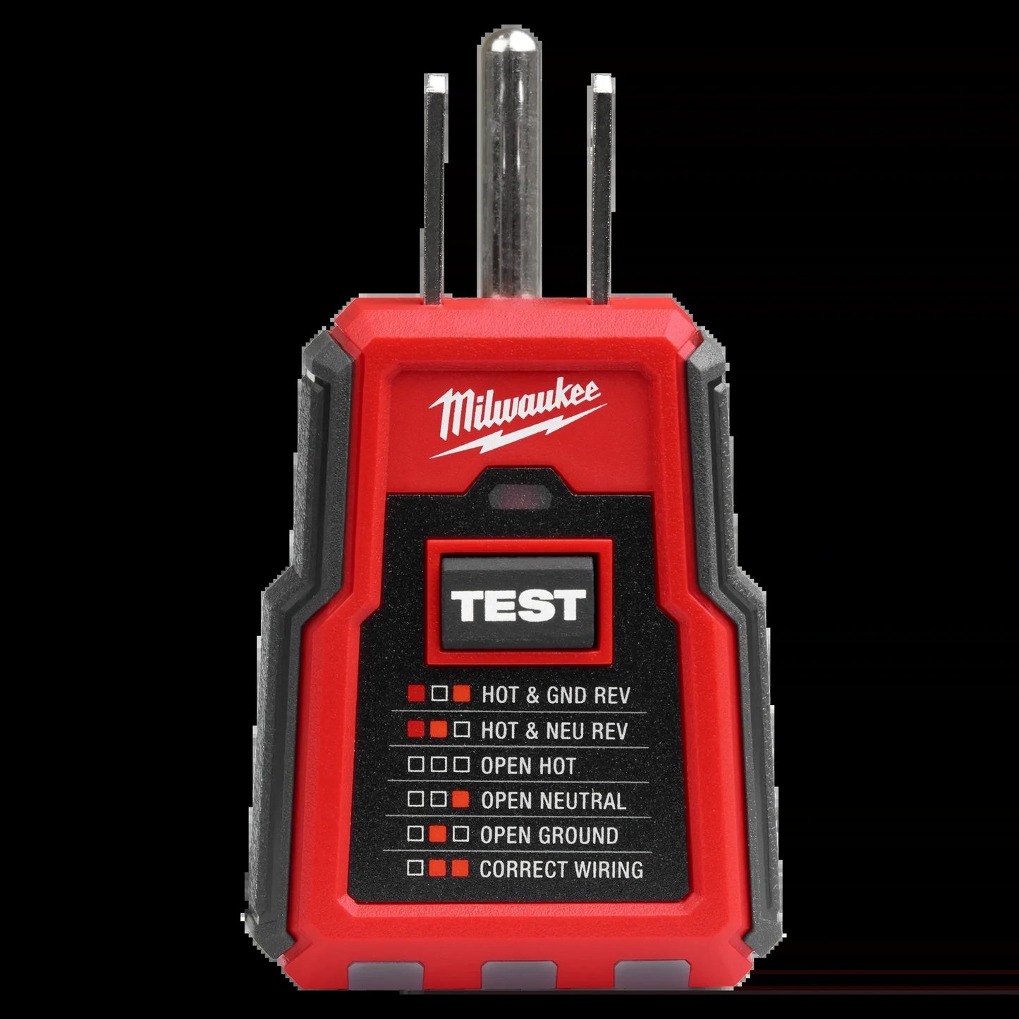 Milwaukee Tool 2223-20 GFCI Receptacle Tester, 1 EA