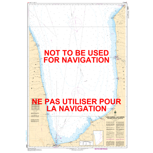 Paradise Clay CAN2228 CHS Chart Lake Huron/Lac Huron (Southern Portion/Partie sud)