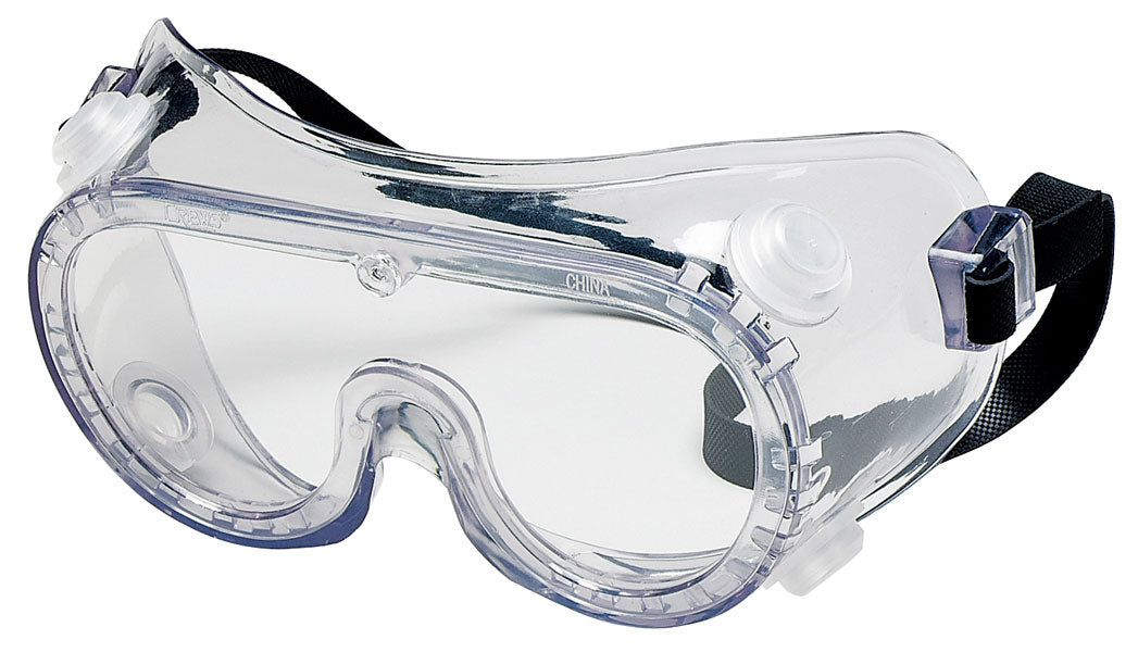 MCR Safety 2230RB 22 Series Safety Goggles Boxed Safety Goggles Uncoated Clear Lens Adjustable Rubber Strap (1 Pair)