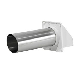 Lambro 224W 4 Inch White Plastic Exhaust Wall Hood Vent