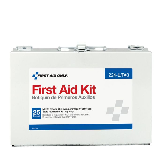 First Aid Only 224-U/FAO 25 Person First Aid Kit, Metal Case