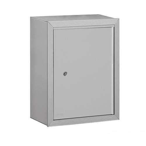 Mailboxes 2256ALM Salsbury Receptacle - Option for Mail Drop - Aluminum