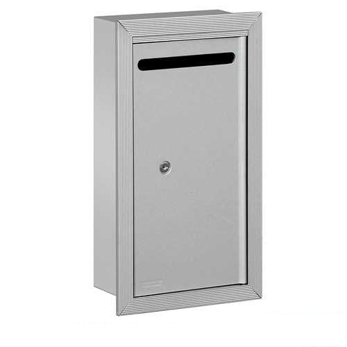 Mailboxes 2265AP Salsbury Letter Box (Includes Commercial Lock) - Slim - Recessed Mounted - Aluminum - Private Access