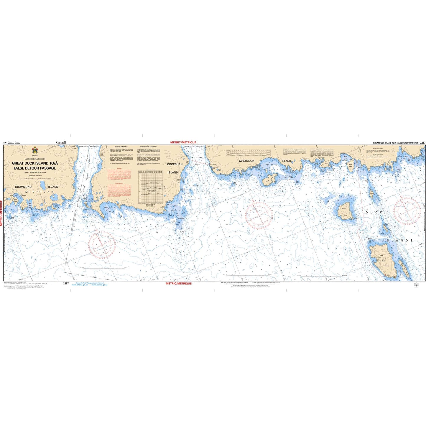 Paradise Clay CAN2267 CHS Chart Great Duck Island to/ False Detour Passage