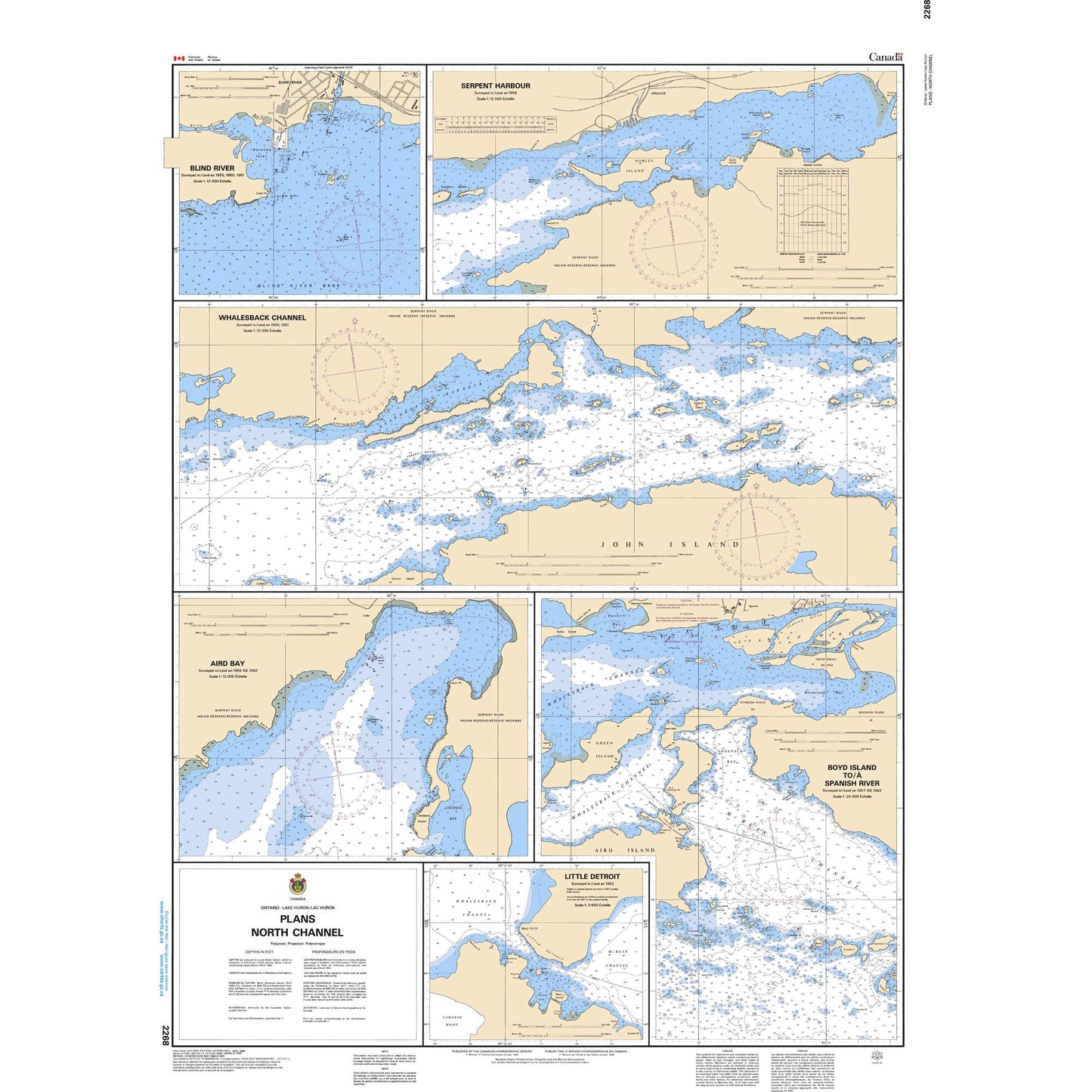 Paradise Clay CAN2268 CHS Chart Plans North Channel