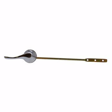 Jones Stephens T01060 Chrome Plated Fit-All Economy Tank Trip Lever 8" Brass Plated Arm with Plastic Spud and Nut