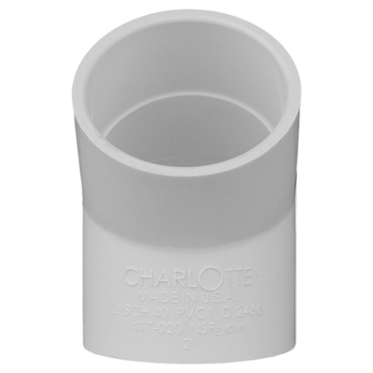 Jones Stephens 417020 2" Sch. 40 PVC 45° Elbow, S x S