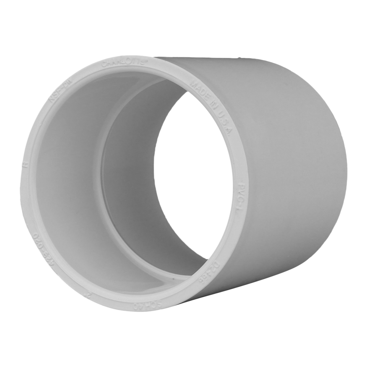Jones Stephens 429020 2" Sch. 40 PVC Coupling, S x S