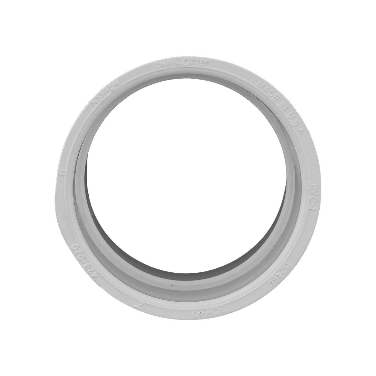 Jones Stephens 429020 2" Sch. 40 PVC Coupling, S x S