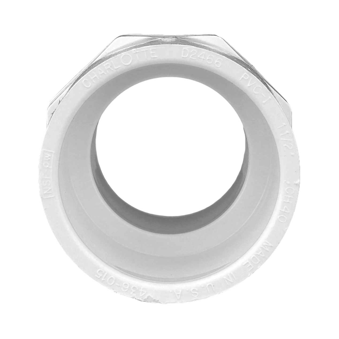 Jones Stephens 436015 1-1/2" Sch. 40 PVC Male Adapter, MPT x S