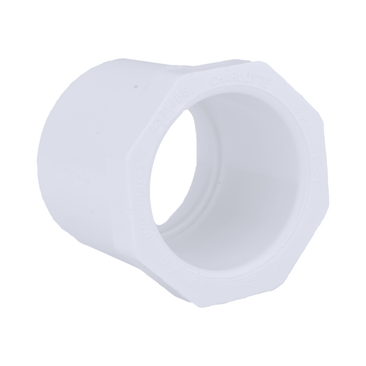 Jones Stephens 437168 1-1/4" x 1" Sch. 40 PVC Reducing Bushing, SPG x S