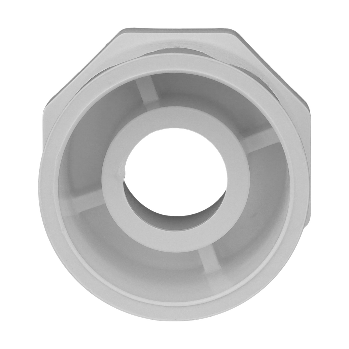 Jones Stephens 437248 2" x 3/4" Sch. 40 PVC Reducing Bushing, SPG x S