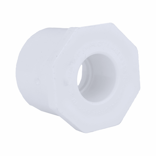 Jones Stephens 437532 6" x 4" Sch. 40 PVC Reducing Bushing, SPG x S