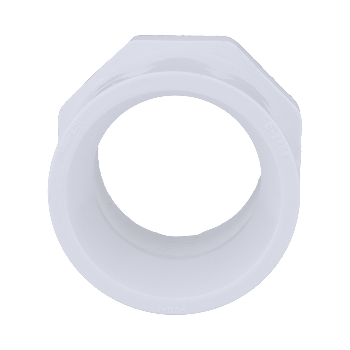 Jones Stephens 438251 2" x 1-1/2" Sch. 40 PVC Reducing Bushing, SPG x FPT