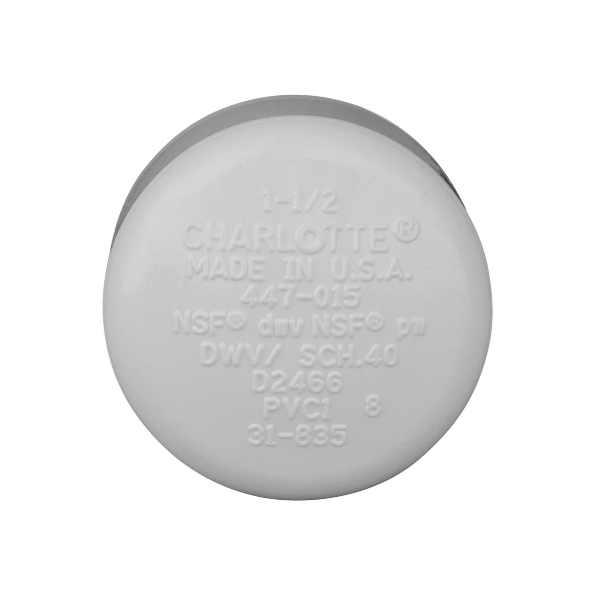 Jones Stephens 447015 1-1/2" Sch. 40 PVC Cap