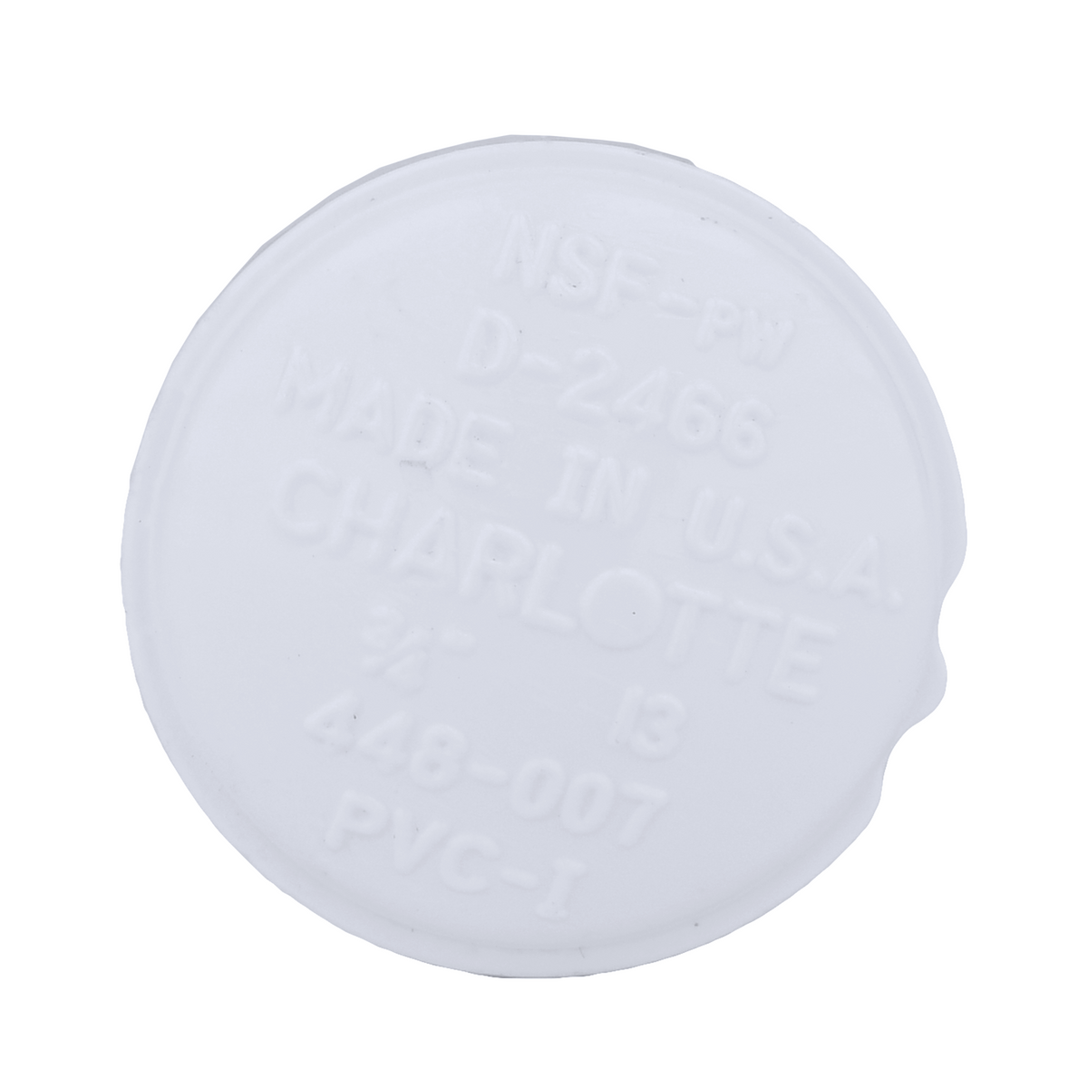 Jones Stephens 448007 3/4" Sch. 40 PVC Cap, FPT