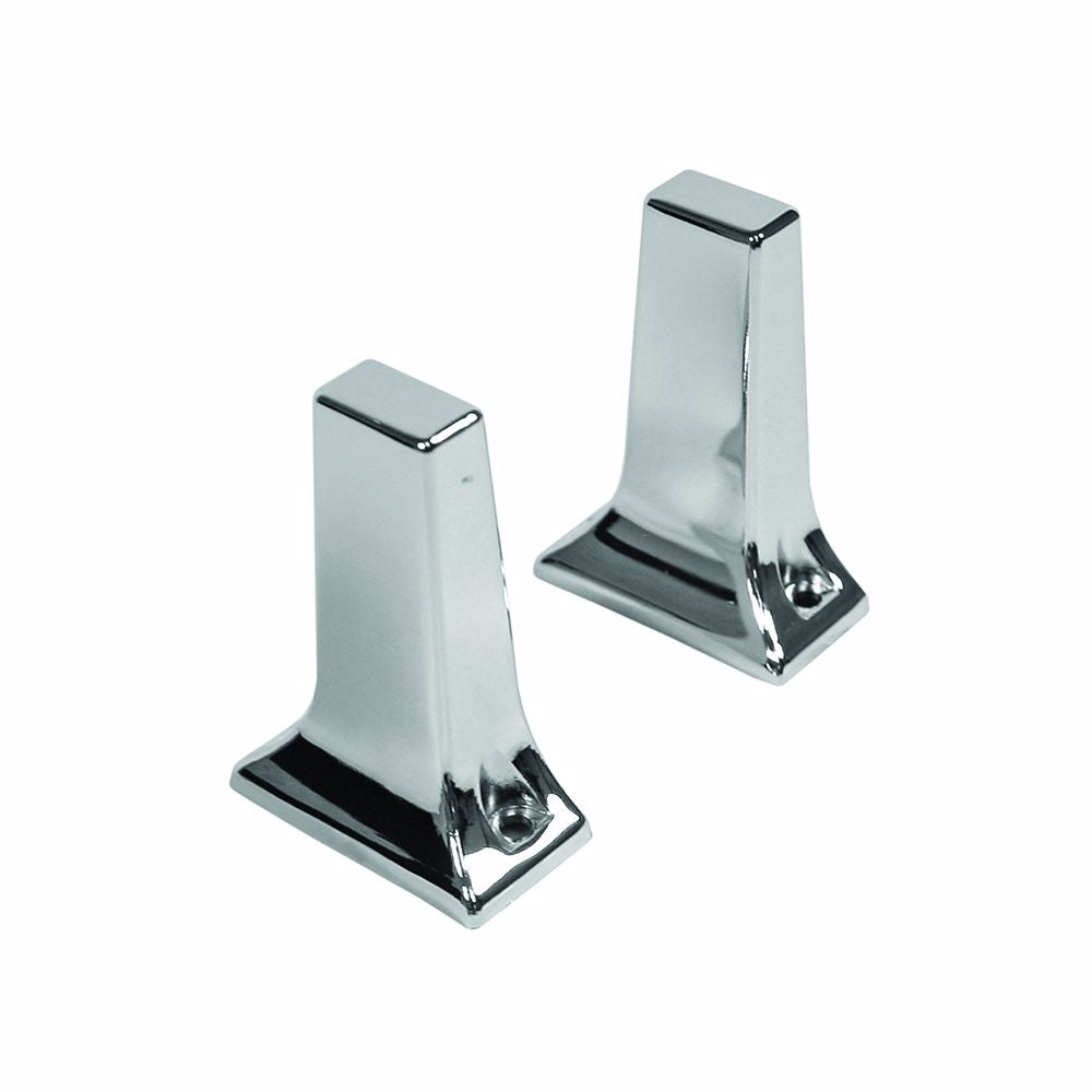 Jones Stephens 97183 3/4" Chrome Plated Exposed Mount Tower Post Towel Bar Brackets, 1 Pair